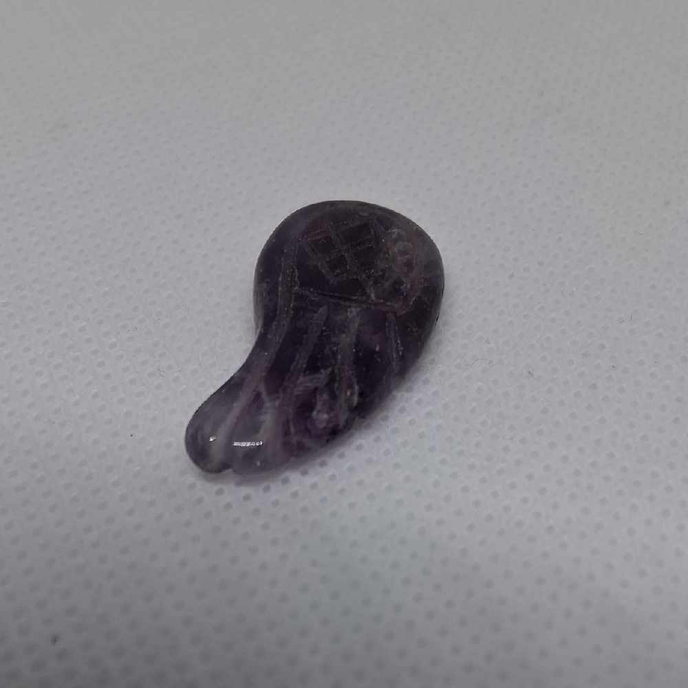 Purple Amethyst Angel Wing Pendant